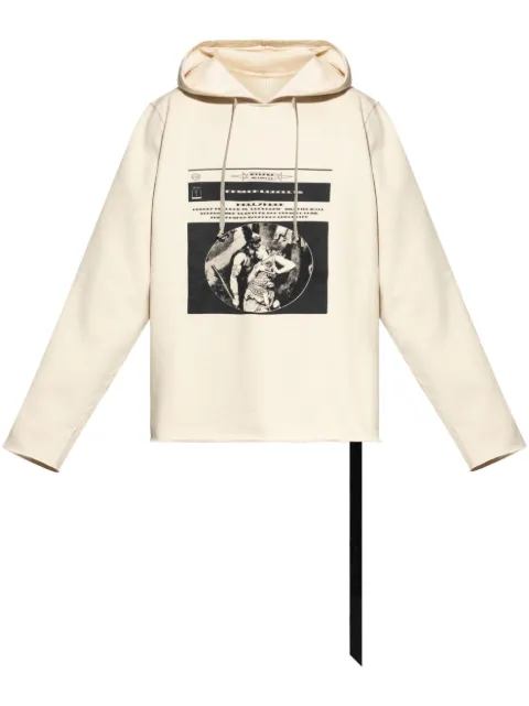 Rick Owens DRKSHDW hoodie manga larga