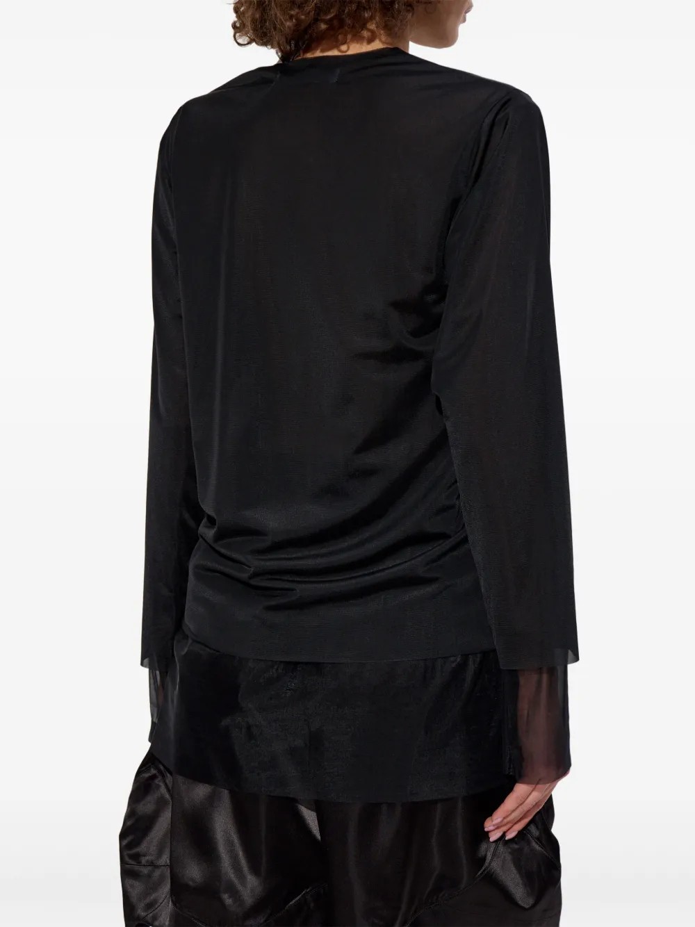 Comme Des Garçons Comme Des Garçons Semi-doorzichtig blouse Zwart