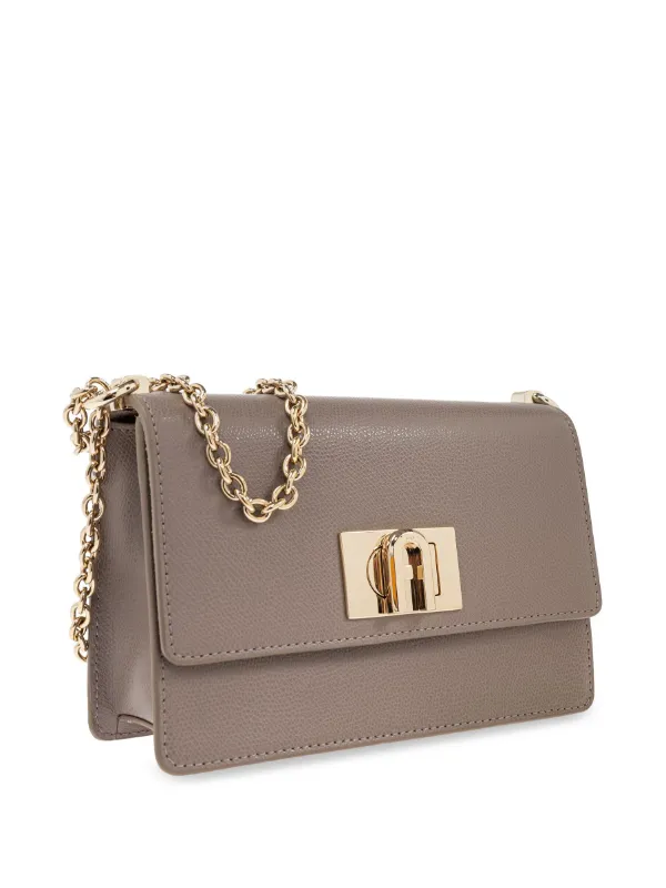Furla レザー ショルダーバッグ | グレー | FARFETCH JP