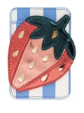 Kurt Geiger London straweberry-motif card holder - Blue