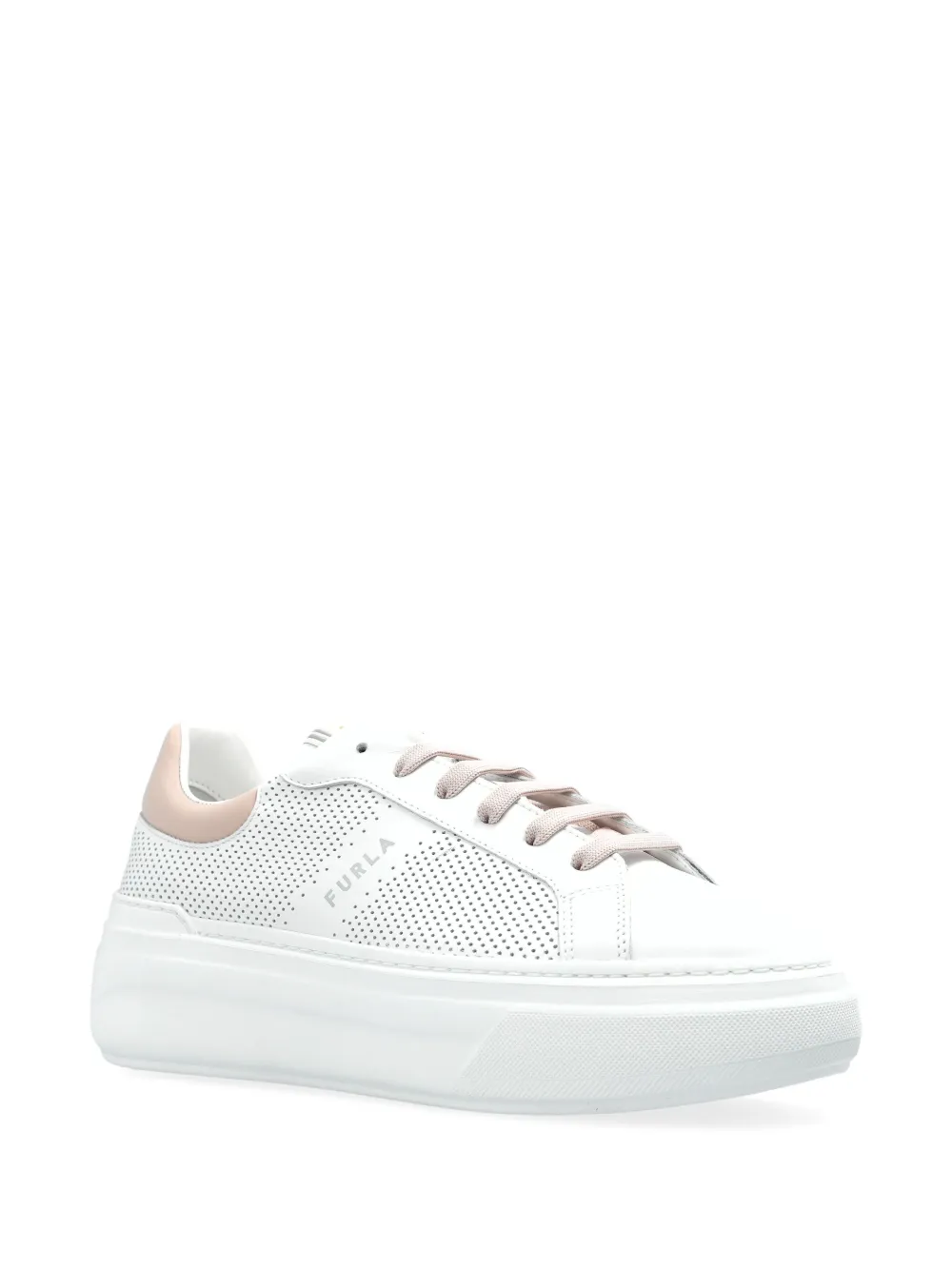 Furla perforated sneakers White