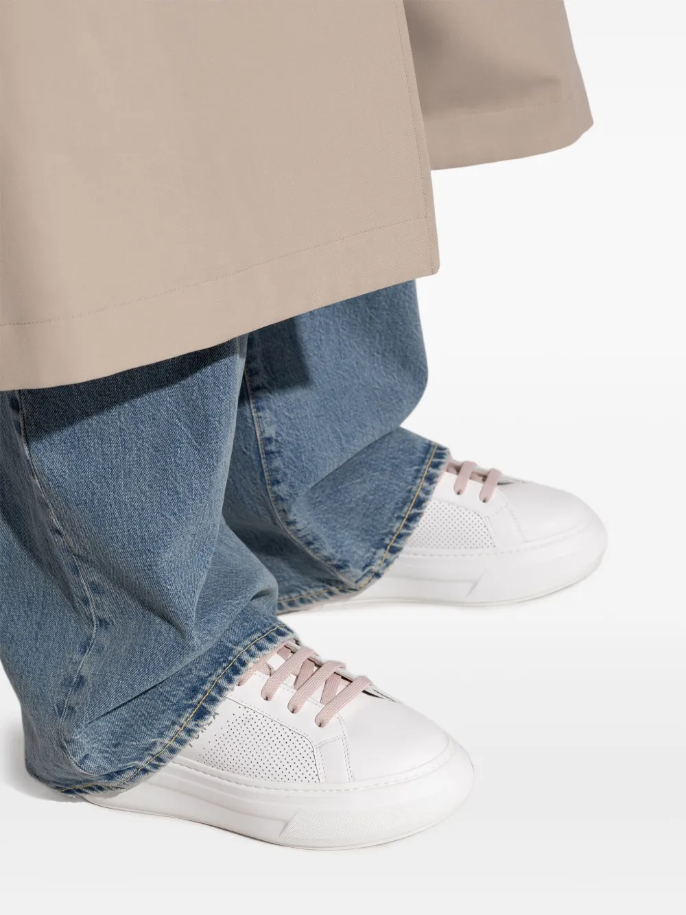 Furla Perforated Sneakers | White | FARFETCH