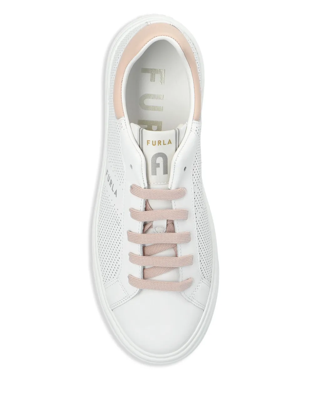 Furla perforated sneakers White