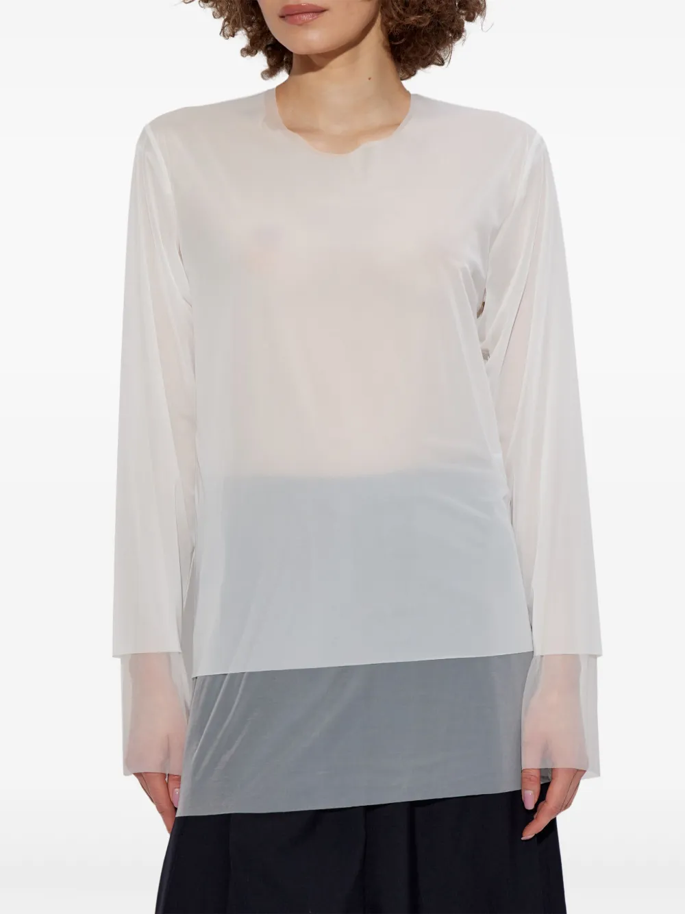 COMME DES GARÇONS SEMI-SHEER BLOUSE