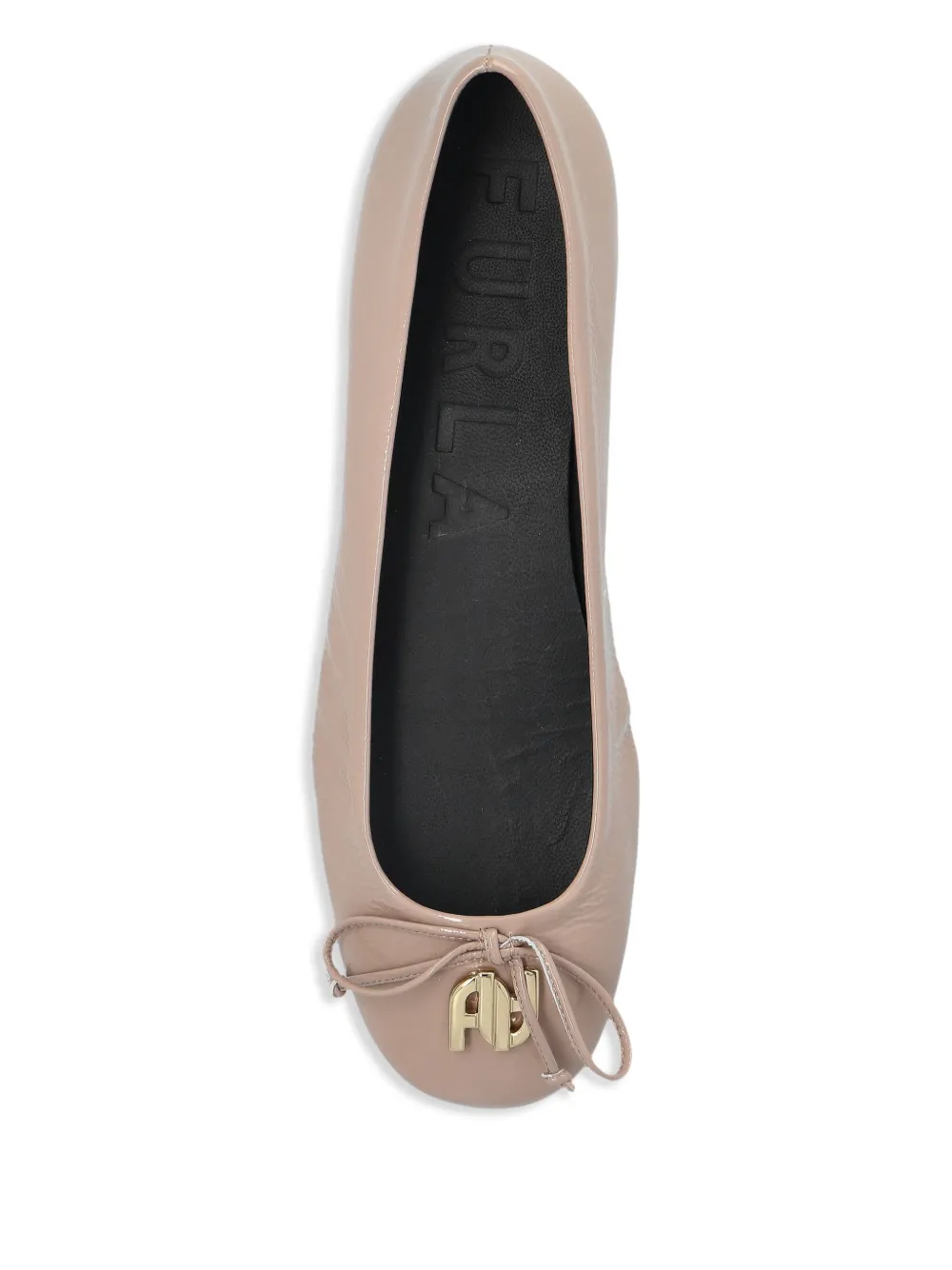 Furla Tulle ballerina shoes Neutrals