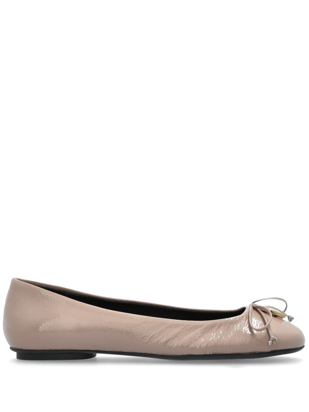 Furla Tulle ballerina shoes Neutrals