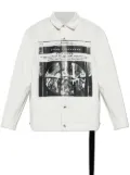 Rick Owens DRKSHDW denim jacket - White