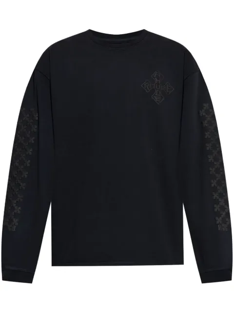 RHUDE sudadera con logo en relieve