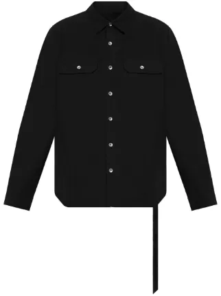 Rick Owens DRKSHDW ドローストリング シャツ | ブラック | FARFETCH JP