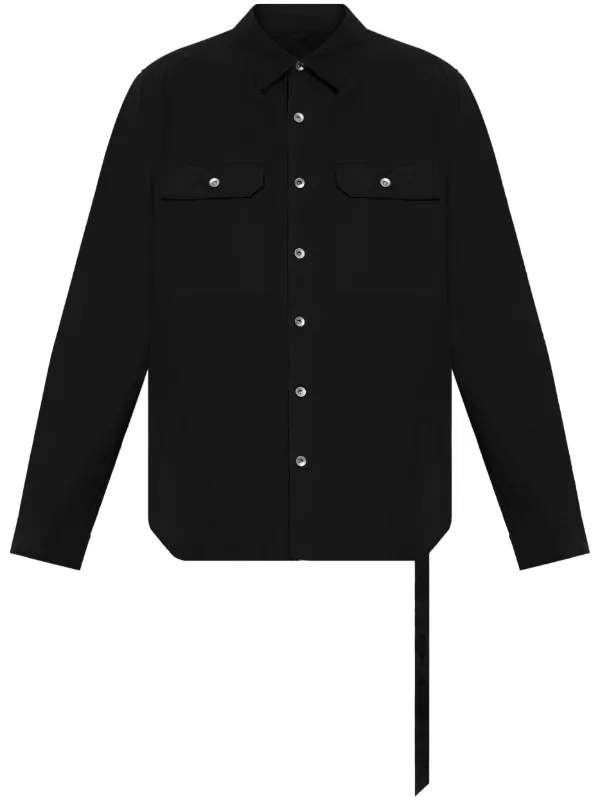 Rick Owens DRKSHDW ドローストリング シャツ | ブラック | FARFETCH JP