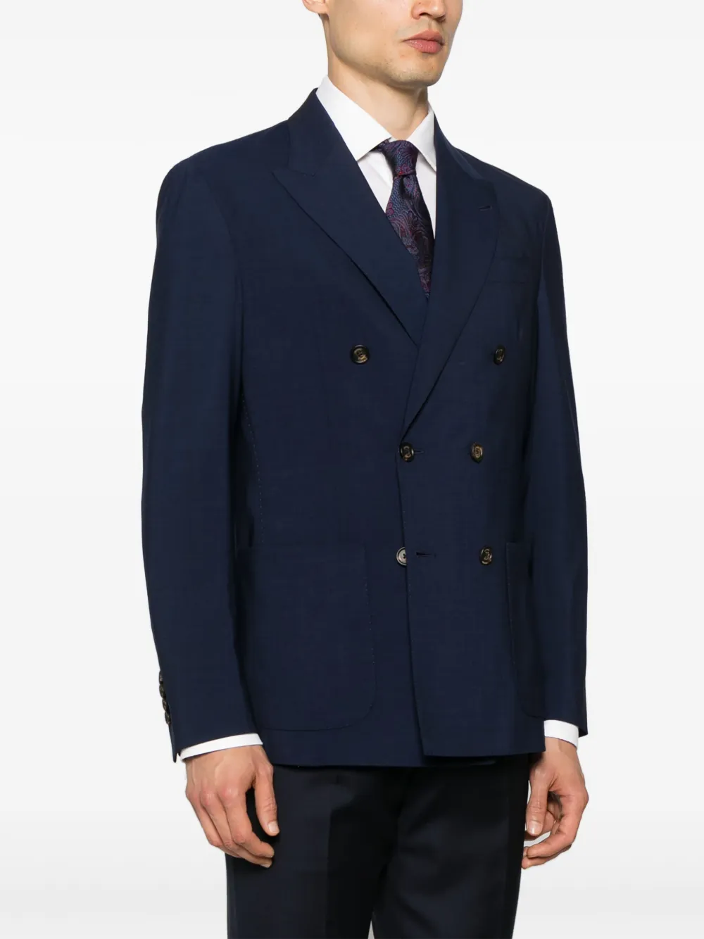Eleventy Blazer met dubbele rij knopen Blauw