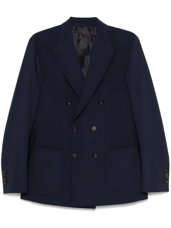 eleventy イレブンティ ダブル ジャケット Eleventy ダブルジャケット | ブルー | FARFETCH JP