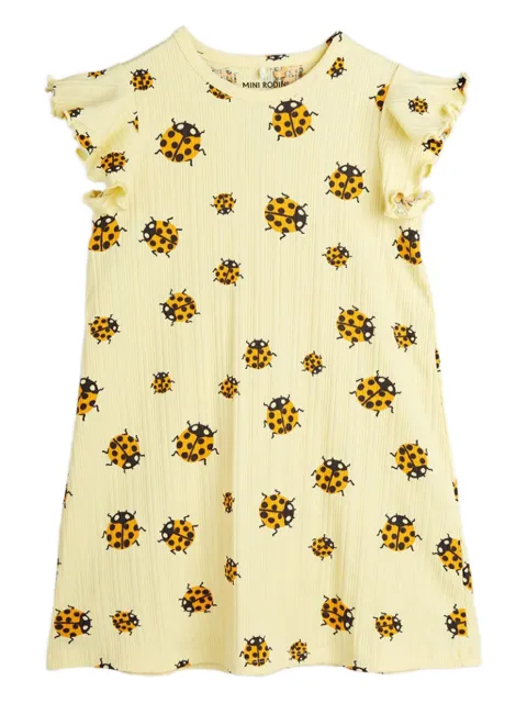 Mini Rodini vestido con catarinas estampadas