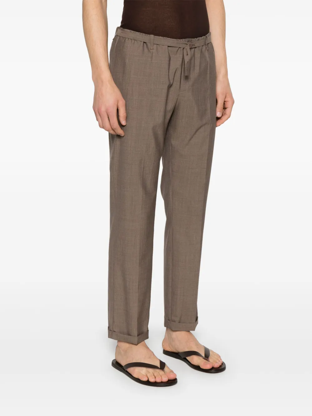 Magliano Broek van scheerwol Bruin