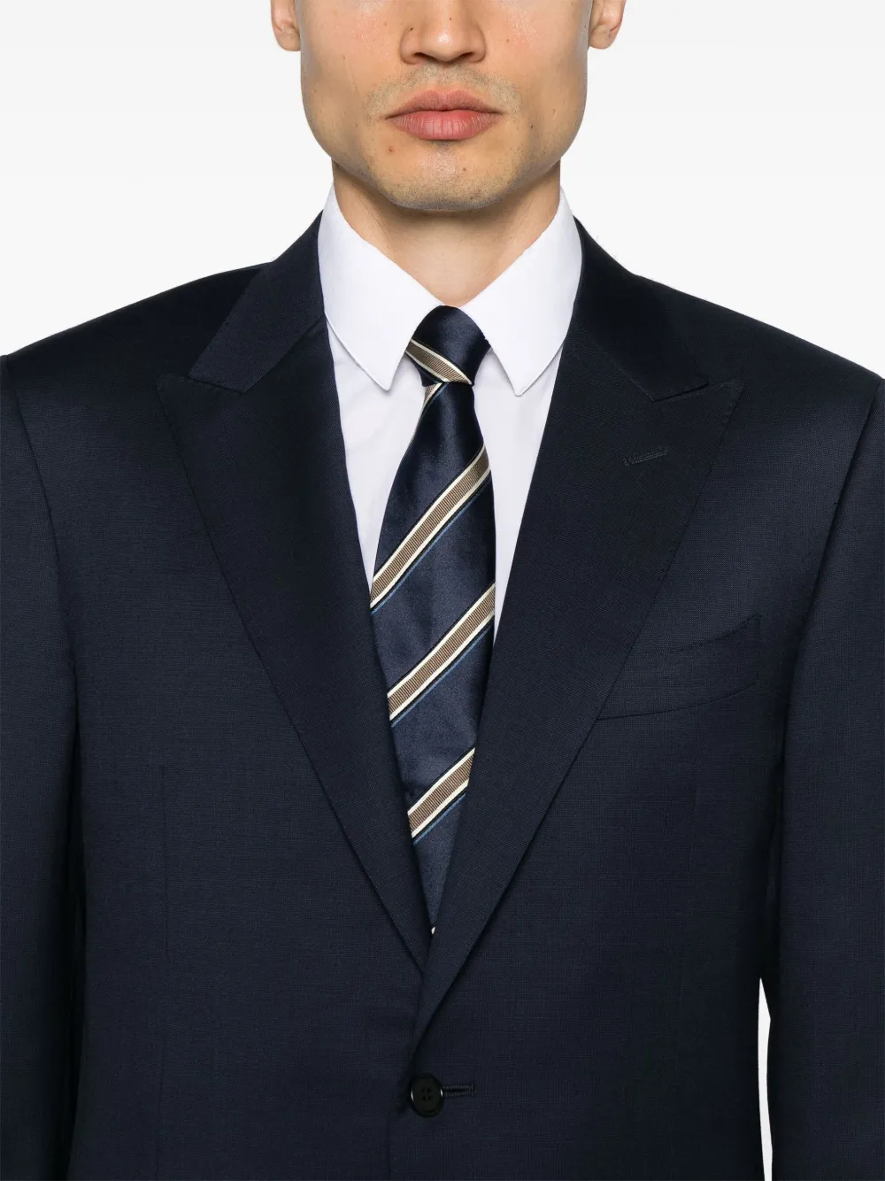 Canali Wollen pak Blauw