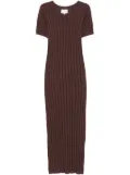 Loulou Aruba knitted dress - Brown