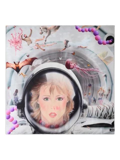 Sunnei Roselyne printed scarf