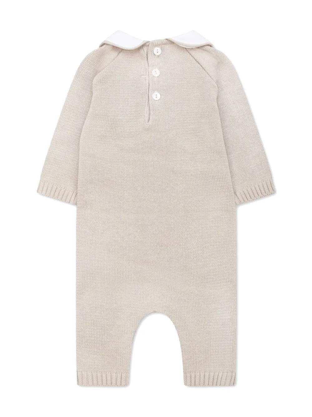 Little Bear cotton babygrow set - Beige