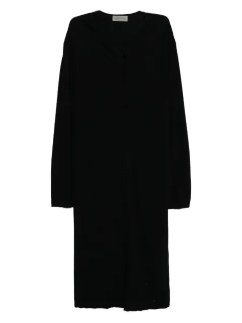 Yohji Yamamoto playera manga larga con diseño retorcido