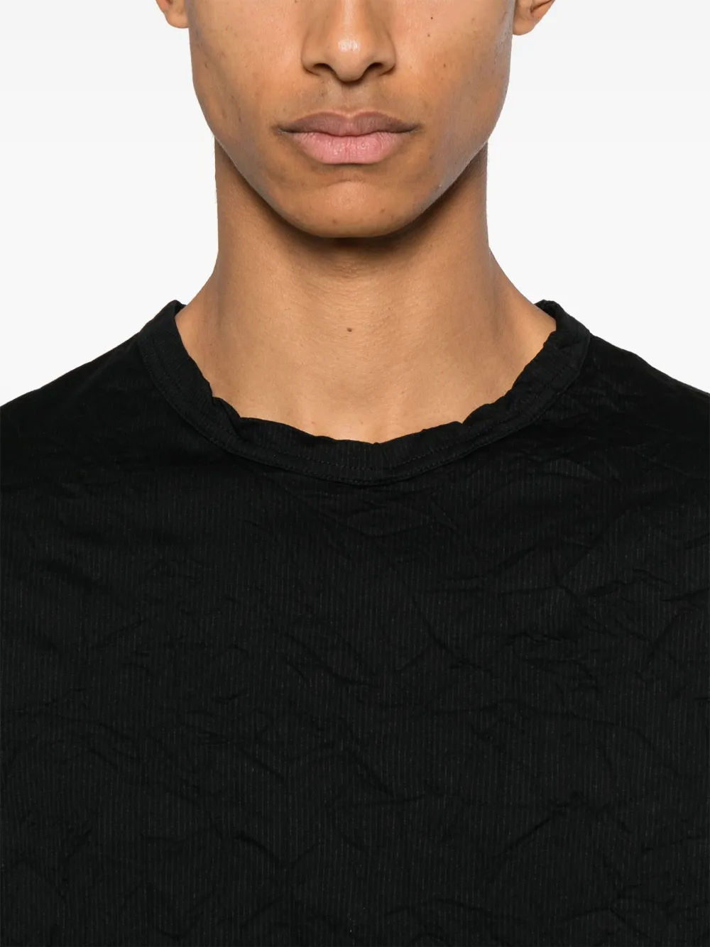 Shop Yohji Yamamoto Crew-neck T-shirt