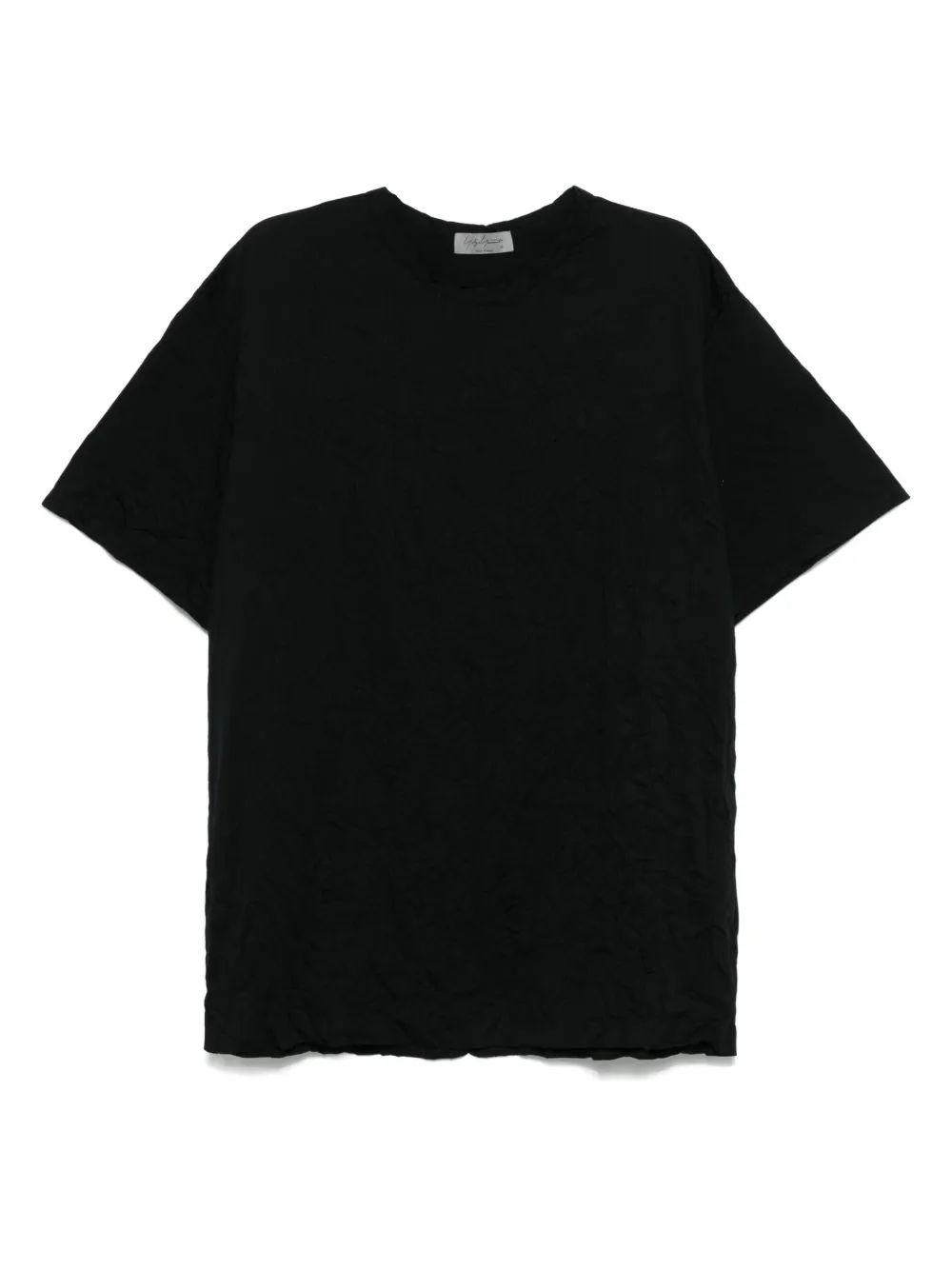 Yohji Yamamoto playera con cuello redondo | negro | Image 1