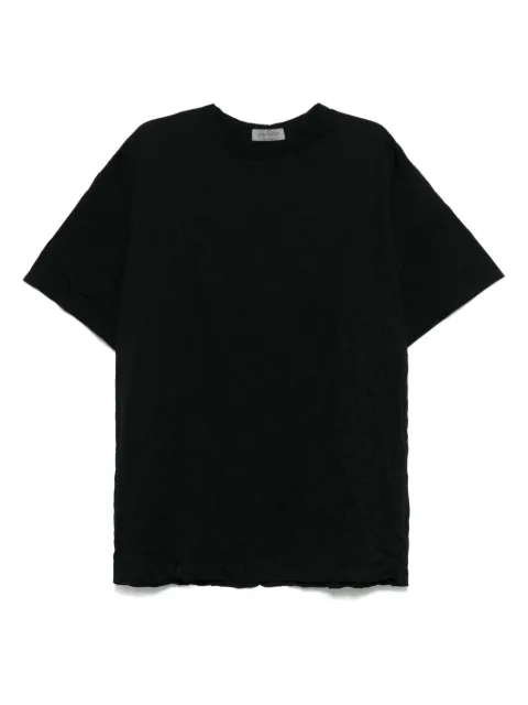 Yohji Yamamoto playera con cuello redondo