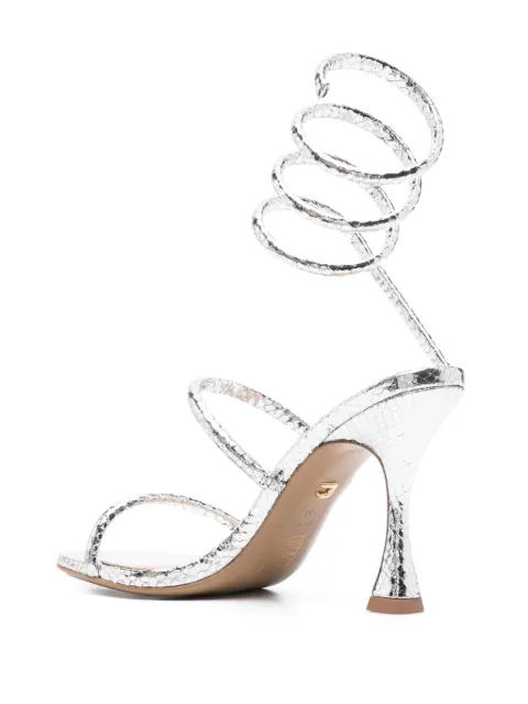 Lola Cruz 105mm Greta sandals 346Z51BK - 2