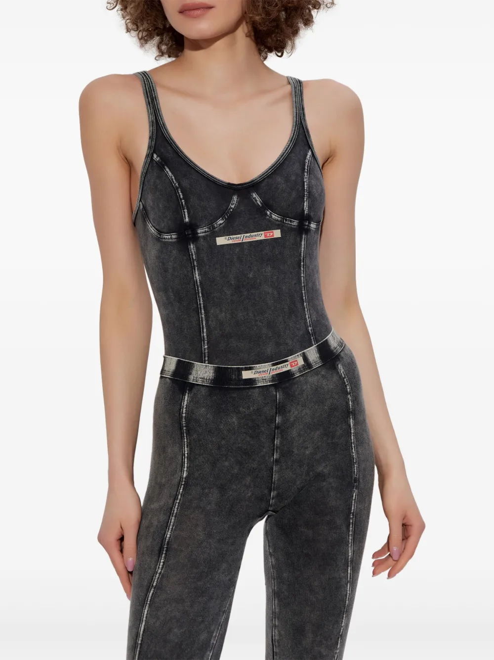 Diesel Body met logo-applicatie Zwart