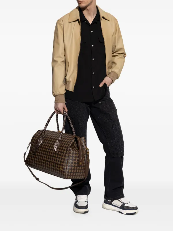 amiri dress shirt Amiri Stud Silk Bowling Shirt