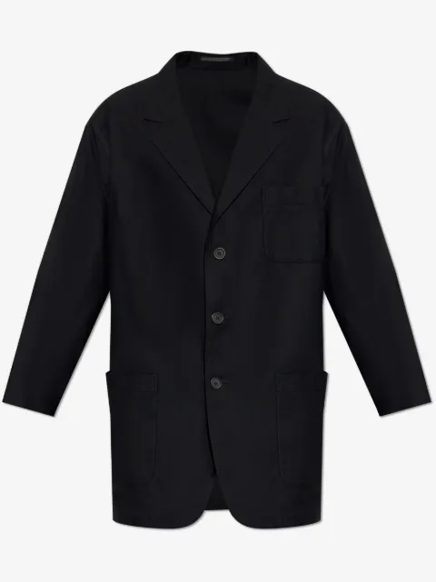 Yohji Yamamoto single-breasted blazer