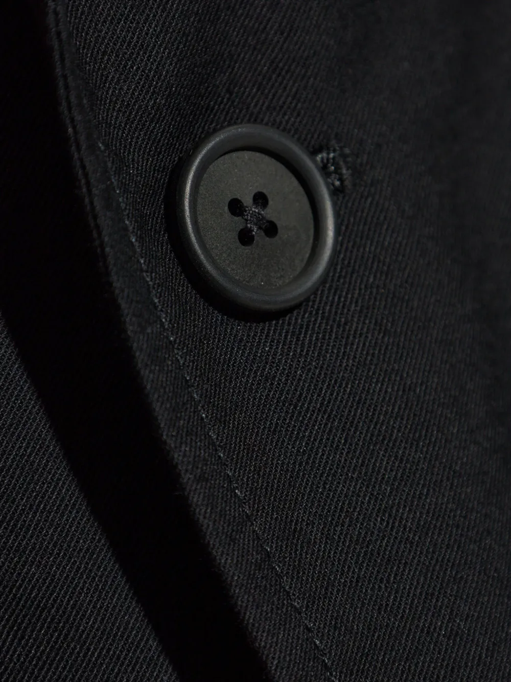 Yohji Yamamoto Blazer met enkele rij knopen Zwart