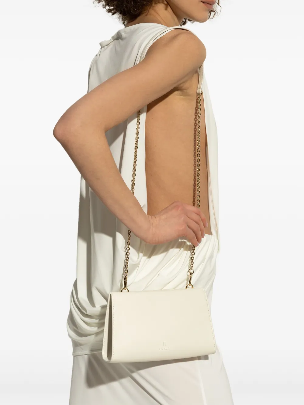 Furla leather tote bag - Beige