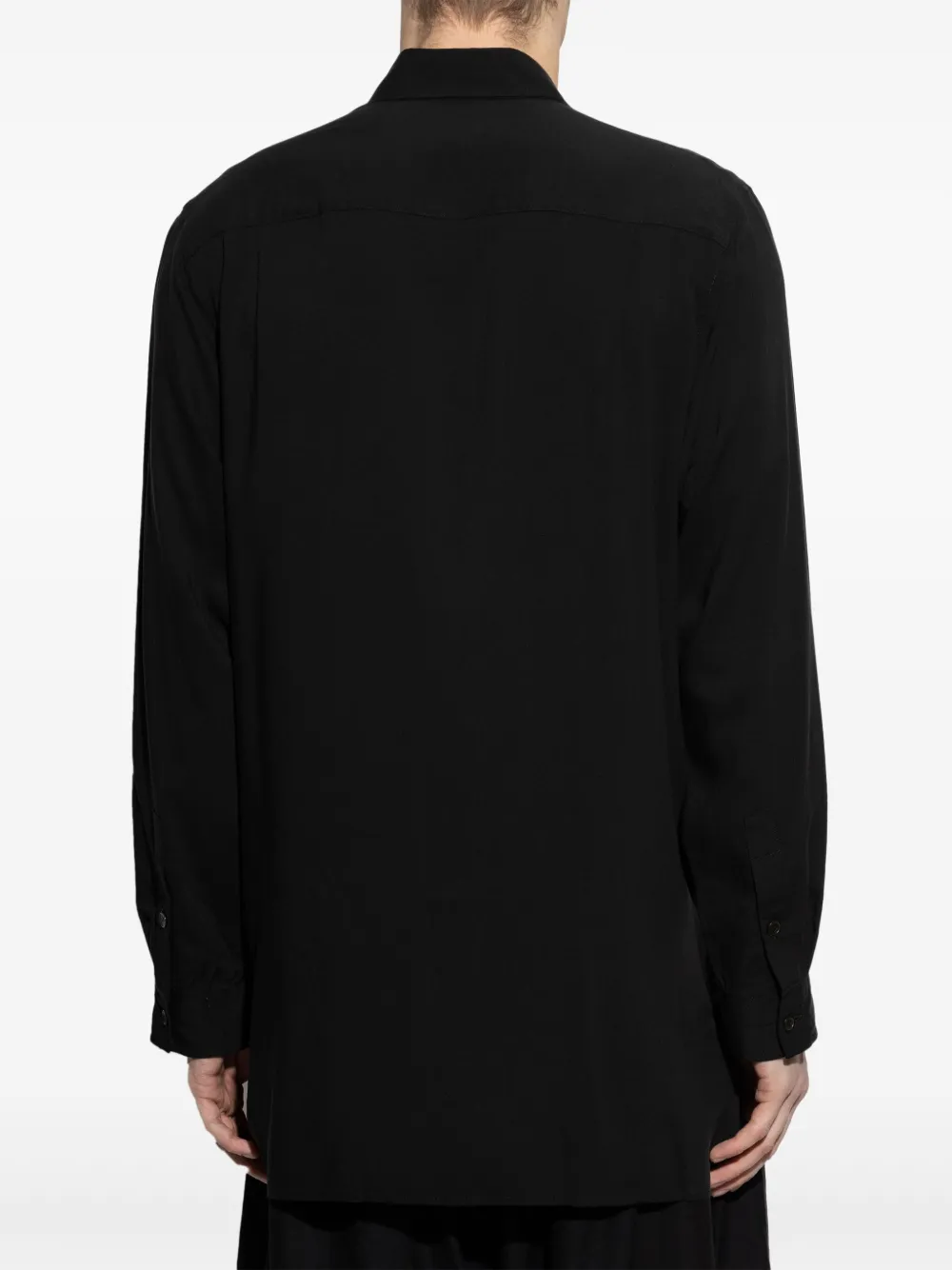 Yohji Yamamoto Overhemd met lange mouwen Zwart