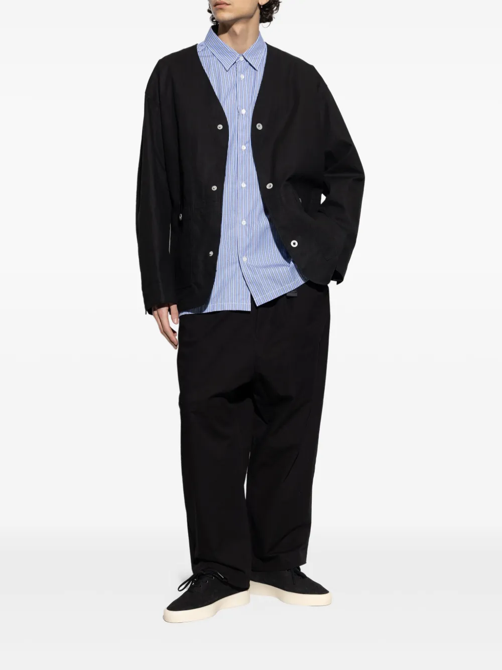 Comme des Garçons Homme Plus single-breasted jacket - Zwart