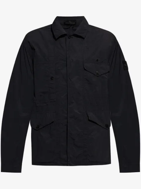 Stone Island куртка-рубашка с карманами