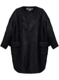 Comme Des Garçons Comme Des Garçons silk-blend coat - Black