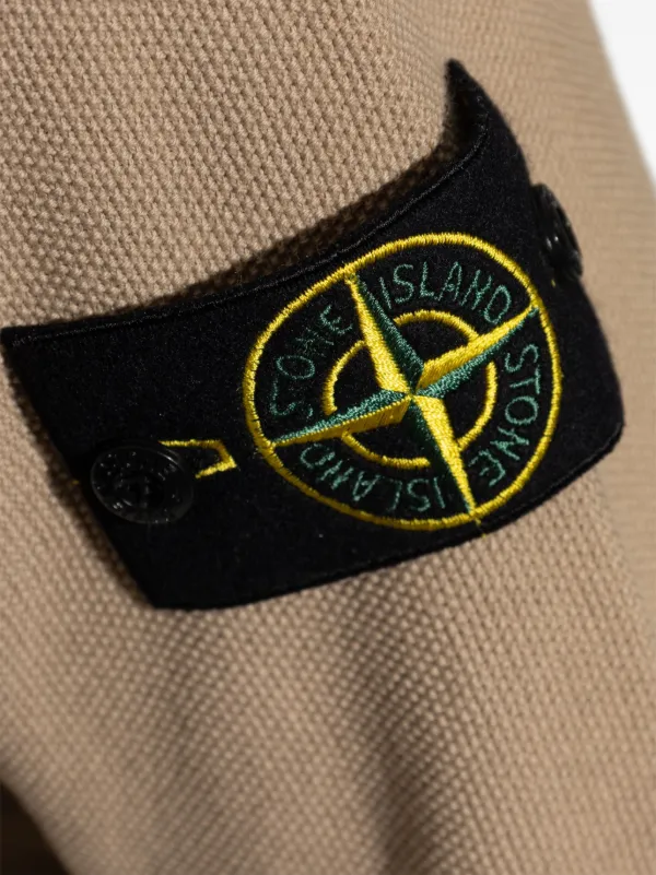 STONE  ロゴパッチ ニット・セーター Stone Island ロゴパッチ セーター | ニュートラル | FARFETCH JP