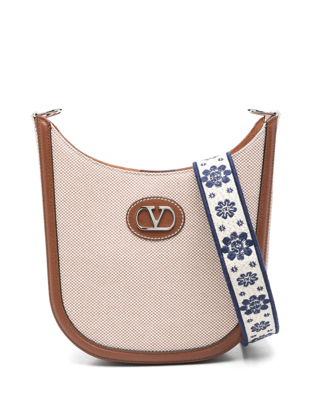 Valentino Garavani VLogo Signature schoudertas Beige