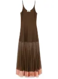 FENDI knitted maxi dress - Brown