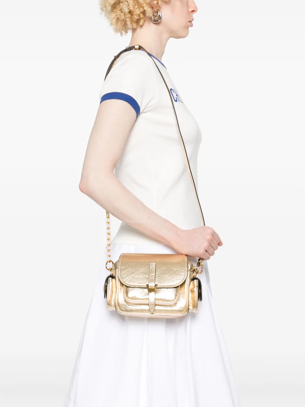 COCCINELLE MINI CAMPUS SMOOTH CROSS BODY BAG