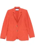 Harris Wharf London crinkled shoulder-pads blazer - Orange
