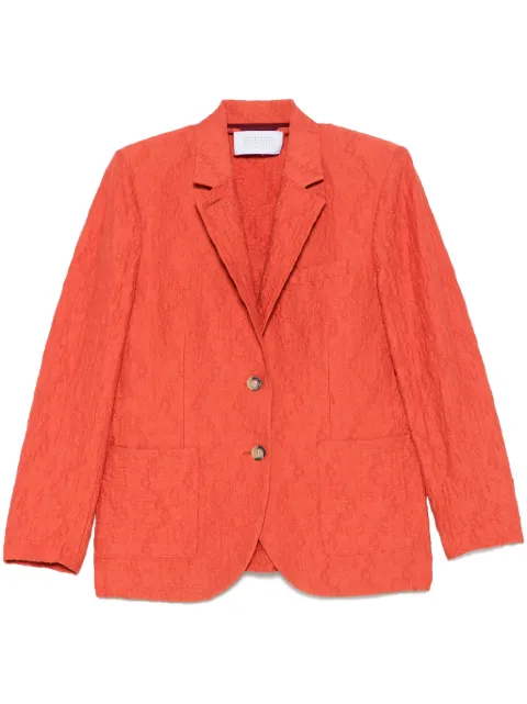Harris Wharf London crinkled shoulder-pads blazer
