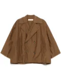 Philosophy Di Lorenzo Serafini crinkled trench jacket - Brown