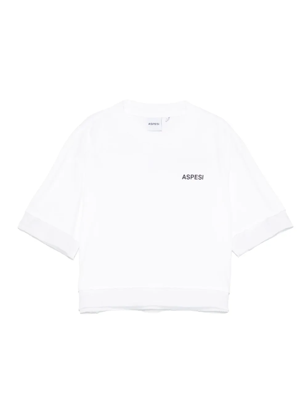 Aspesi Kids T-shirt met logoprint Wit