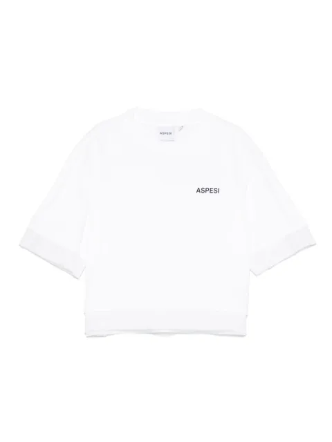 Aspesi Kids playera con logo estampado