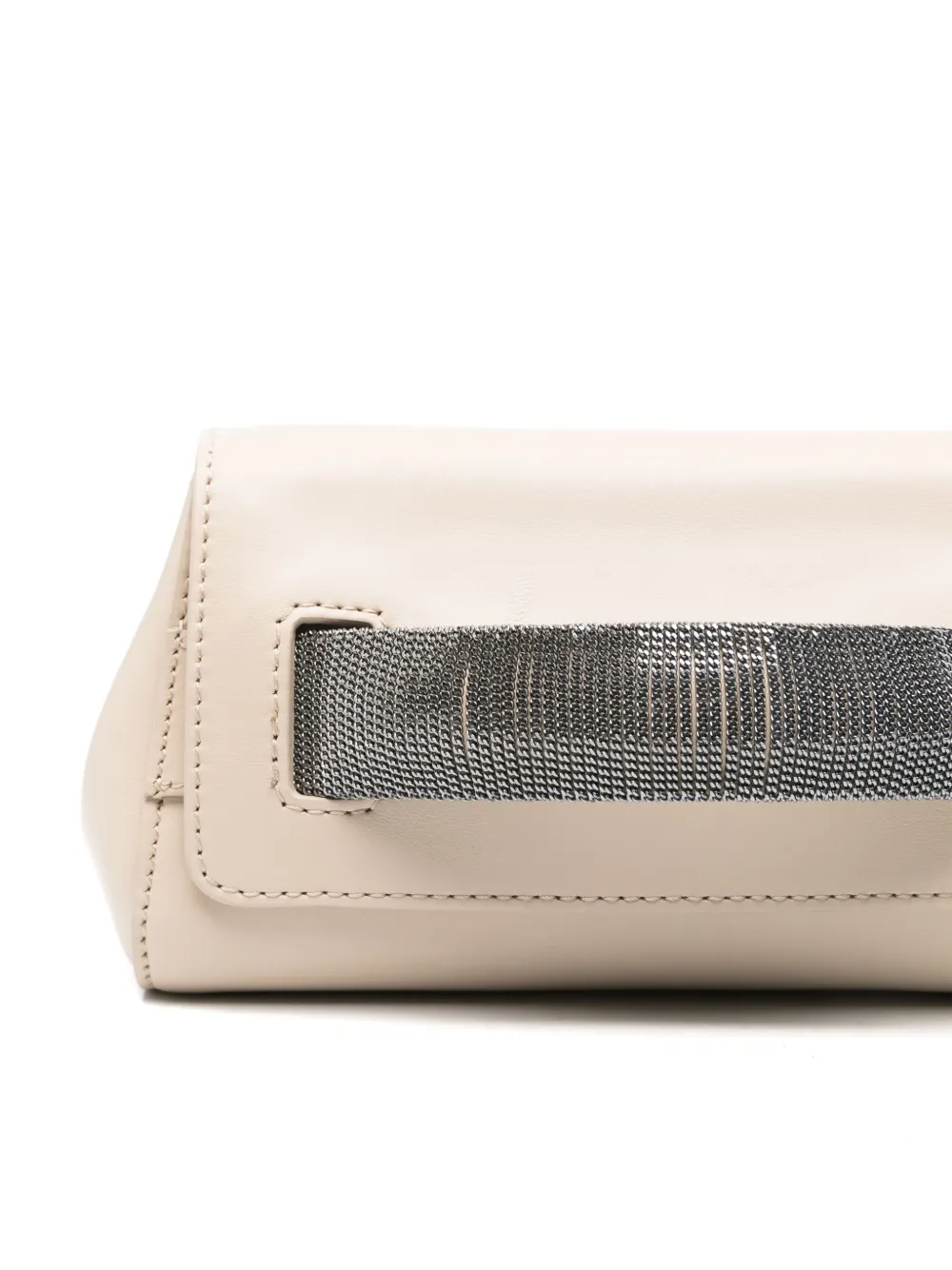 Orciani Gossip clutch Beige
