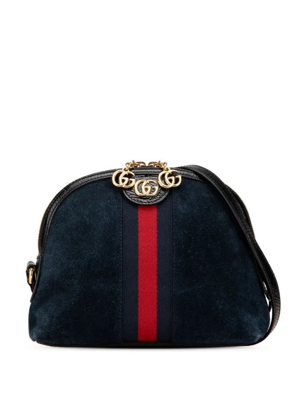 Gucci Pre-Owned 2000-2015 Small Ophidia Suede Dome Crossbody Bag Blue  FARFETCH PH