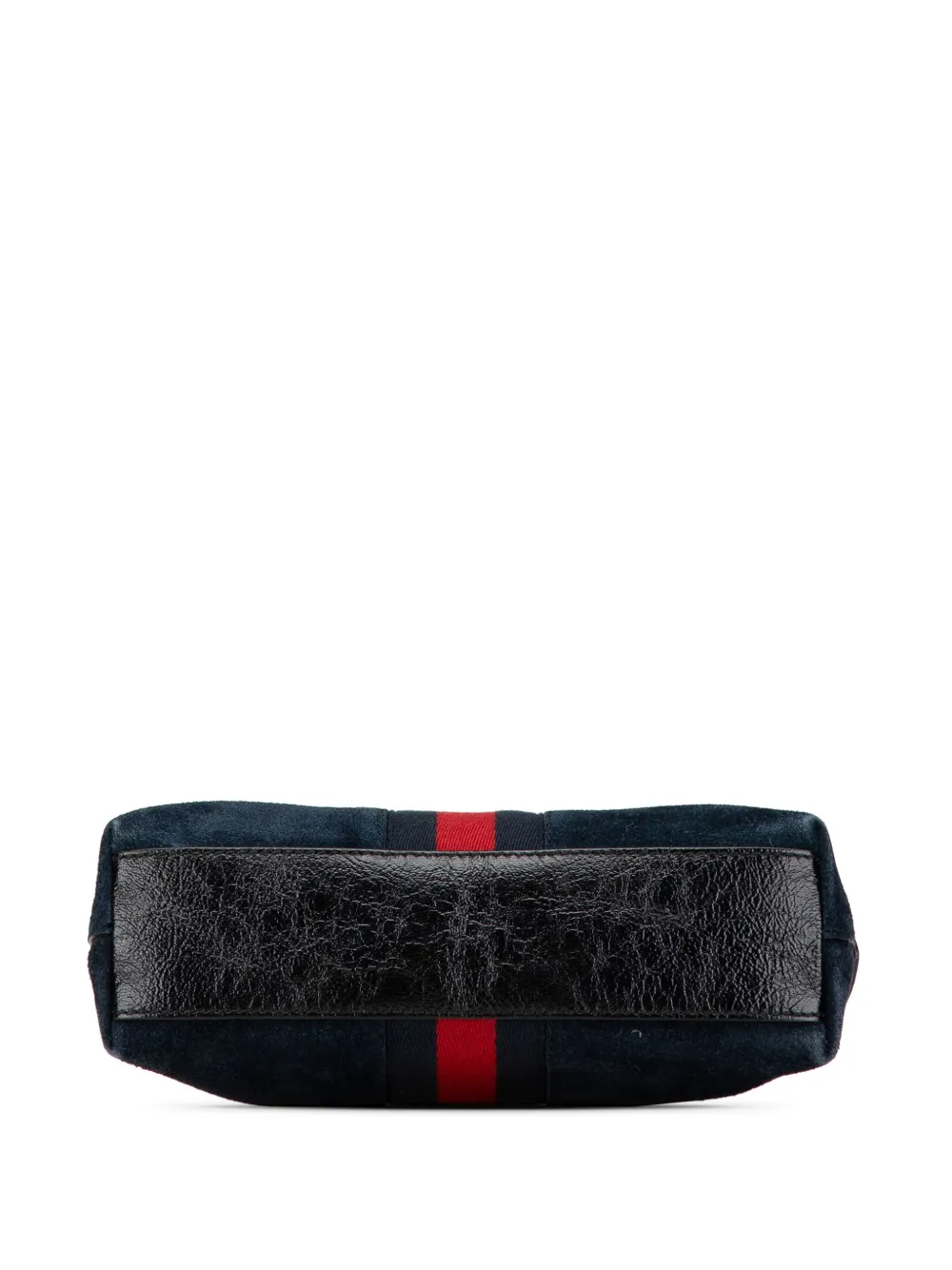 Pre-owned Gucci 2000-2015 Small Ophidia Suede Dome Crossbody Bag In Blue