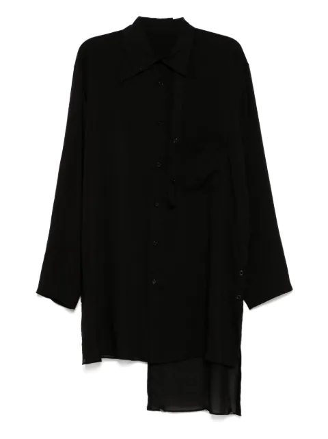 Yohji Yamamoto loan double-layered tab-collar shirt