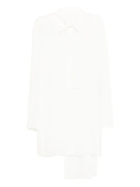 Yohji Yamamoto double layer-collar shirt